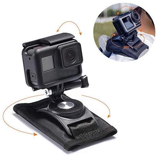 Lrker Backpack Bag Shoulder Strap Vlog Mount with Adjustable Pad J Hook Rotation
