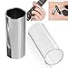 Guitar Slide Kit, Seamless Clear Solid Slide with Stainless Steel Slide for Daily Guitar Playing