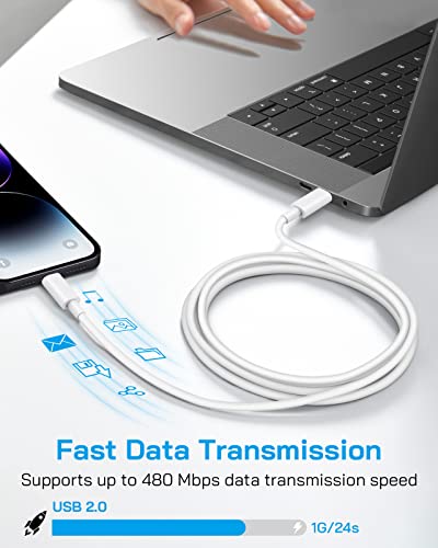 Iphone Fast Charger Cable, 【Apple Mfi Certified】 Iphone Charging Cord 2-Pack 6Ft Type C To Lightning Cable For Iphone 14/13/13 Pro /12/12 Pro/Max/11/11Pro/Xs/Max/Xr/X/8/8Plus #TOP4