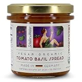 Schaller & Weber Organic Vegan Tomato Basil Pâté 4.4oz (Pack of 1) | Plant-Based Savory Spread for...