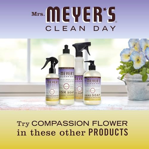 MRS. MEYER'S CLEAN DAY Hand Soap, Made with Essential Oils, Compassion Flower, 12.5 fl. oz - Pack Of 3 image 10