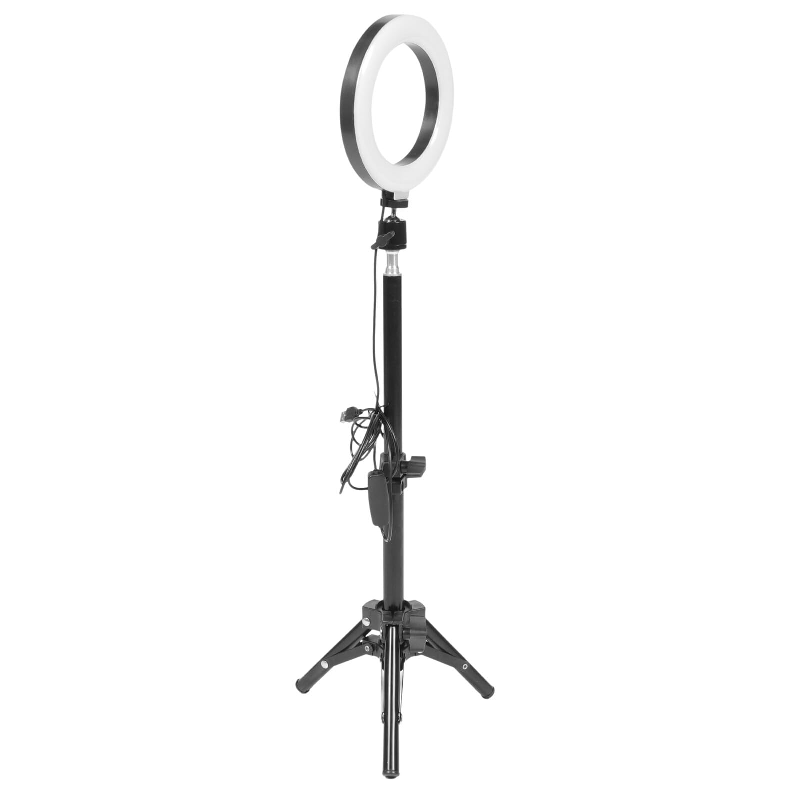 Support de Lumière LED Circulaire Réglable USB pour Diffusion en Direct