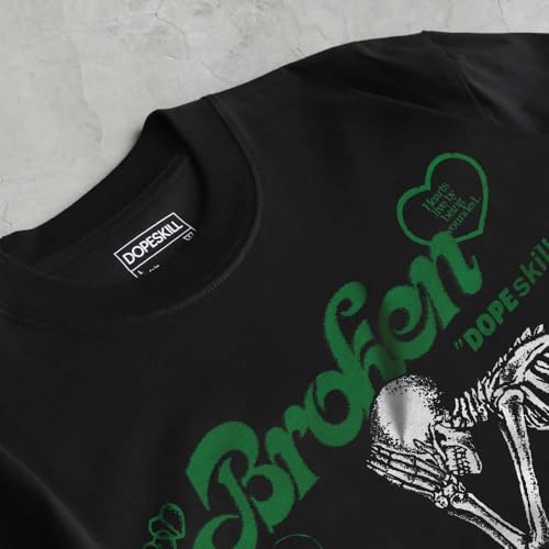 Image of DopeSkill Graphic Tee Streetwear Hip Hop Hypebeast Street Style Unisex T-Shirt Sneaker Colour Matching Shirts Horror Skeleton