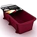 More Cuisine Essentials BG - 1322 Eco-Friendly, Nonstick Silicone Loaf and Bread Pan, Commercial Grade; FDA & European Grade Silicone, Burgundy Wine