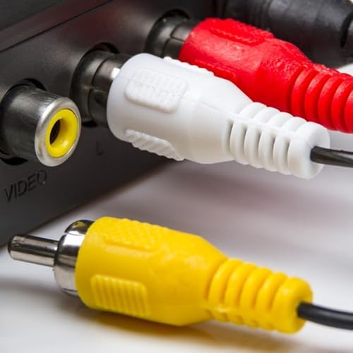 RCA‑Connector Splitter Cable, 3 RCA‑Connector Male Jack to 6 Female Audio AV Splitter Cable Plug Splitters 11 Inches Long Composite Video AV Adapter Cables Output Cables Cords — 사진 4