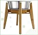 Dog Bowl Stand (12-inch High) - Ideal for Large Breeds, Adjustable, Elevates, Raises Pet Food Feeders, Water Dishes, Fountains - (Bowls not Included)