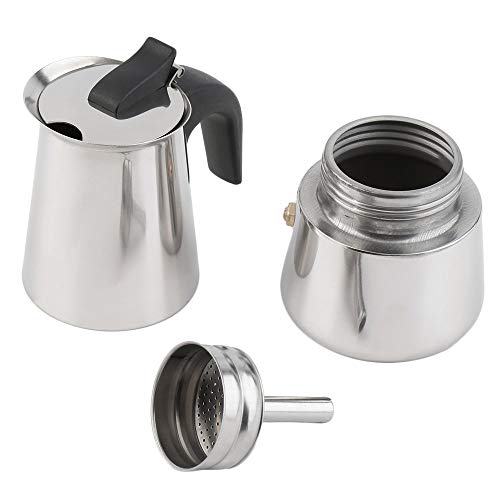 Jullynice 2/4/6 xícaras Percolator fogão tampa cafeteira Moka Espresso Latte Inoxidável Pote Venda Q