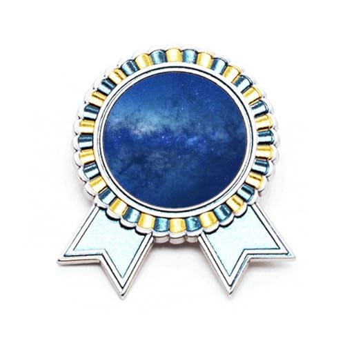 Broche bleu galaxie étoiles pour raviver un vêtement terne