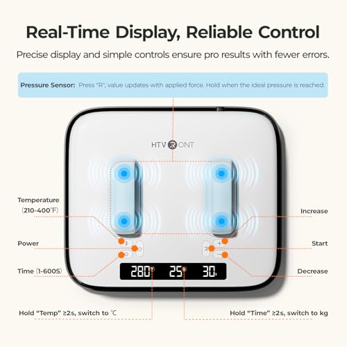 HTVRONT Heat Press Machine for T Shirts 12X10 with Pressure Display by HTVRONT - Image 2