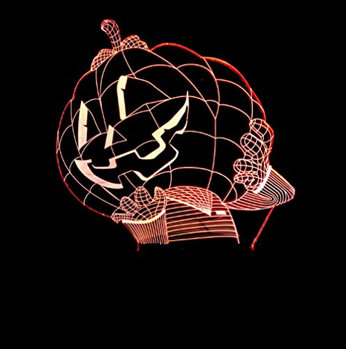 Preisvergleich Produktbild Nachtlampe, Nachtlicht, Nachtlampe, Kürbis 3D-Beleuchtung Dekoration Freunde Geschenke für Kinder Geschenke Kinder Schlafzimmer Speichern Sie visuelles Licht Drei-in-Eins-Modus Wohnzimmer