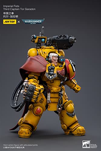 Hiplay Joytoy × Warhammer 40K Officially Licensed 1/18 Scale Science-Fiction Action Figures Full Set Series -Imperial Fists Third Captain Tor Garadon #TOP3