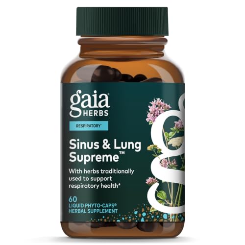 Gaia Herbs Sinus & Lung Supreme, 60 Vegan Capsules, 60 Servings