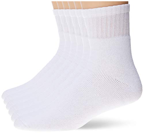 Kit com 6 Meias Básicas Atoalhadas, Trifil, Adulto Unissex, Branco/cinza, M