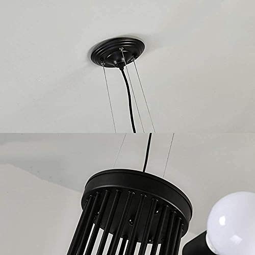 Lustre industriel de luxe E27 avec finition de style rural - 7