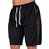 Gorilla Wear functional mesh shorts (BLACK/RED, XXL/XXXL)
