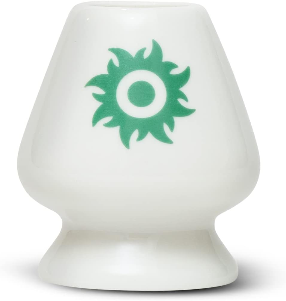 Tenzo Premium White Porcelain Matcha Green Tea Whisk Stand for Making Cafe Quality Matcha Beverages at Home | Food Grade