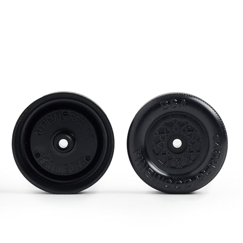 Official BSA Wheels | Precision-lathed to be ultra light and fast for use on pinewood derby cars | Treads trued for perfect wheel rotation | Squared hubs for wobble resistance - Thumbnail 3