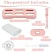 WMKGG Popsicles Molds Set, 6 PCS Ice Pop Mold,Homemade Ice Cream Mould with Sticks, Popsicle Maker(Pink)