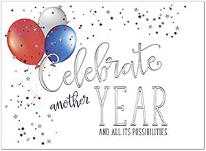 25 Birthday Cards - Fun Iconic Design With Silver