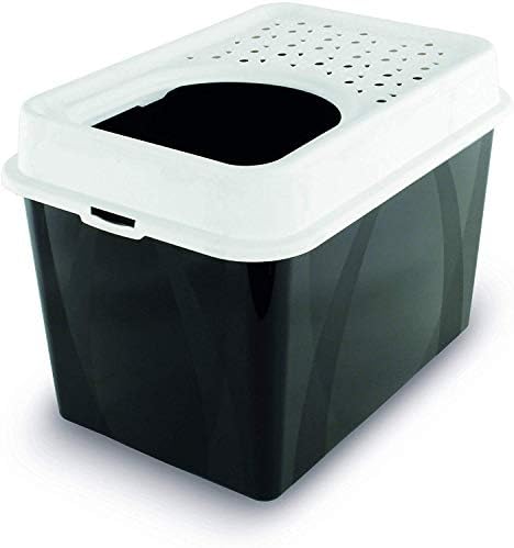 Rotho - Sandpit Berty top access Rothopro cat in black and white