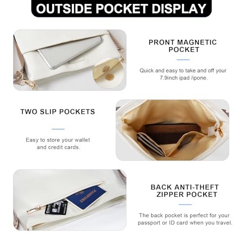 YaKuss Messenger Bag for Women with Adjustable Strap,Crossbody Bag for Women Waterproof Lightweight purses4