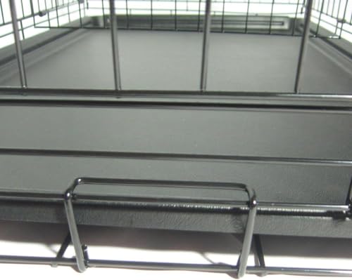 TactFire Hundekäfig Faltbar klappbar mit 2 Türen,Hundehöhle Hundebox Auto mit Bodenschale,(XXL) 121 x 74 x 81 cm,Zusammenklappbarer