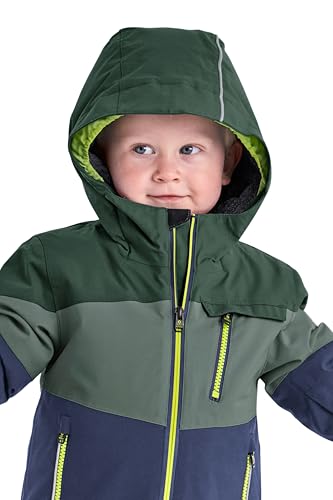 Foto von Killtec Unisex Fisw 3 Mns Jckt Skijacke/ Funktionsjacke Mit Kapuze Und Schneefang, Dunkel Waldgrün, 110-116 EU