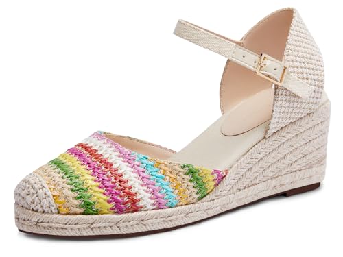 Image of Coutgo Women's Platform Wedge Espadrilles Sandals