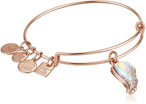 Alex and Ani Crystal Wing EWB Cuff Bracelet, Shiny Rose, Expandable