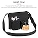 Phaoullzon Kawaii Crossbody Bag Cute Messenger Bags Canvas Shoulder Purse Gifts for Teens