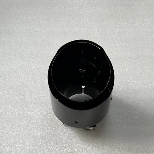 Boquillas de carbono brillante universales de 130mm para tubo de escape de coche negro 80 IN 5