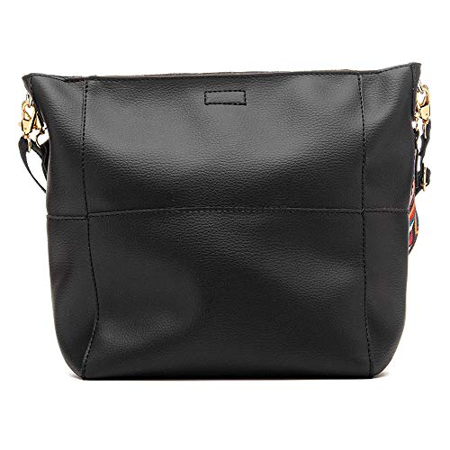 Bolsa Feminina Las Vegas Alice monteiro com alça colorida Cor:Preto