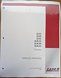 CASE IH D35, D40, D45, DX35, DX40, DX45 Tractor Workshop Repair Service Manual - Part Number # 86619355