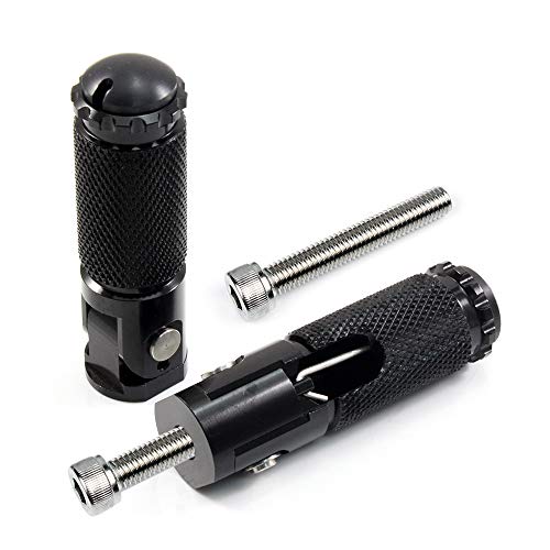 CENPEK 8mm rutschfeste Fahrrad Pegs CNC Universal Motorrad Fahrrad Klappbare Fußstütze Pedal Klappbare Fußrasten Fußstütze Ersatz für R1 R6 R125 R3 R25 MT07 MT-07 MT09