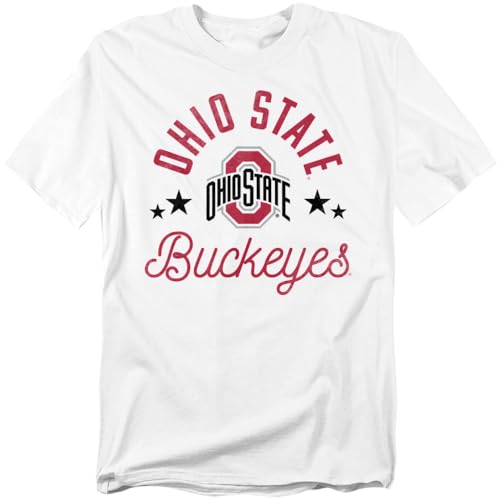 The Ohio State University Official Buckeyes Unisex Adult T Shirt White Large