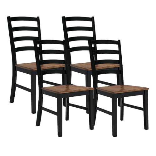 Image of Signature Design by Ashley - Berringer Upholstered Dining Side Chair, Rustic Brown