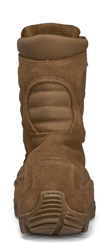 Belleville Sabre 8” Hot Weather Hybrid Assault Lightweight Military Boots for Men - Air Force/Army Boots AR 670-1/AFI 36-2903 - Coyote Brown Leather - Vibram Ibex Outsole - Berry Compliant3