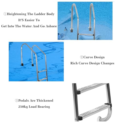 Baranda para piscina de acero inoxidable miniatura 3