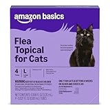 Amazon Basics Topical Flea Treatment for Large Cats (Over 9 Pounds), 4 Count (Previously Solimo)