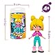 Pinypon TOP Girls Blonde Top-Mädchen mit Street-Style-Outfit, 11 cm bewegliche Figur mit Armen und Beinen, doppelseitig, austauschbare Kleidung und Schuhe, ab 4 Jahren, berühmt (PNN00100)