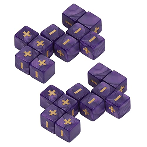 POENVFPO Insegnamento del Calcolo Matematico Würfelset, Simboli Registrati per Molto Tempo per Imparare a Casa (PURPLE)