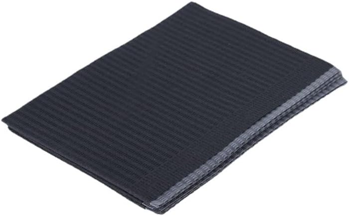 125pcs Disposable Tablecloth, Practical Leakproof Table Cover for Nail Eyelash Salon (Black)