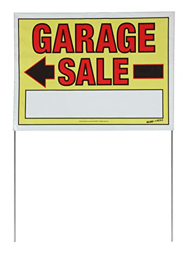 Sunburst Systems 3030 Assembled Yard Large, Pre-Printed Pricing Labels (Stickers) and Garage Sale Signs Kit