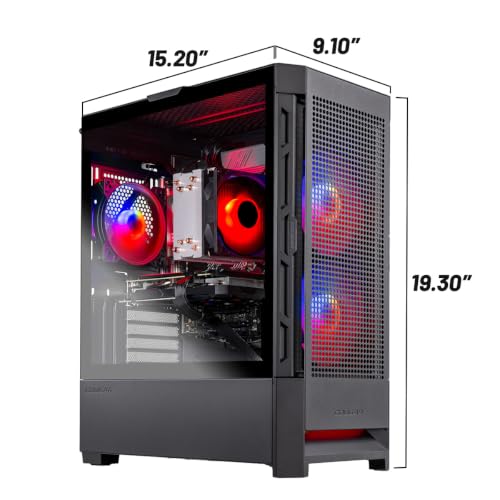 Image of Skytech Gaming Blaze4 Mini Gaming PC, AMD Ryzen 7 5700 3.7GHz, NVIDIA RTX 5060 Ti 8GB VRAM, 1TB NVMe SSD, 16GB DDR4 RAM 3200, 650W Gold PSU, Wi-Fi 5, Windows 11, Desktop