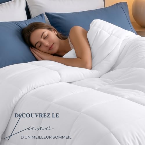 Utopia Bedding Couette d'été, Légère, 220 x 240 cm, 200 g/m², Blanc – vue 3