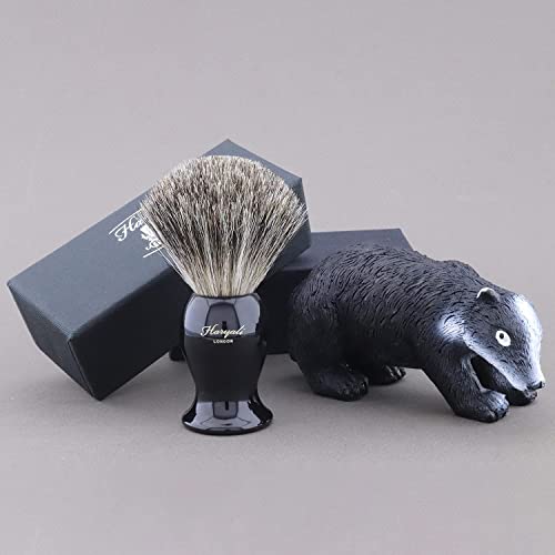 Rasoir de sécurité et blaireau noir coffret cadeau 4 pièces - 3