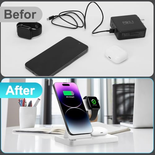 Station de charge pliable pour éliminer les câbles iPhone et iWatch - 6