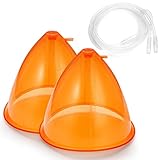 Swing Penguin 18. 0ml Extra große Vakuum-Saugnäpfe for Gesäßhubkörpermassage, mit 2-pc-y-förmigem Schlauch (2 m lang), orange