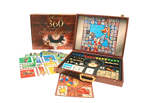 Ferriot Cric Mallette 360 Jeux marron pour animer vos après-midi en famille