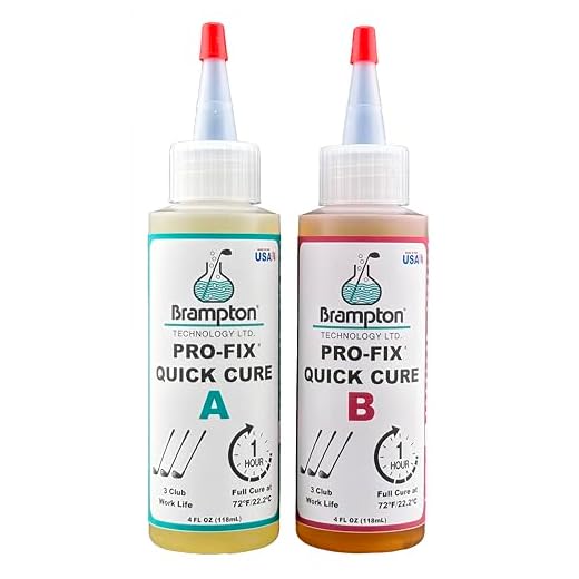 Brampton PRO-FIX Quick Cure Golf Epoxy - 30 Minute Golf Club Repair - Golf Epoxy for All Golf Shafts, Golf Heads, Drivers, Putters, and Irons - Engineered for The Golf Industry (8oz Kit)